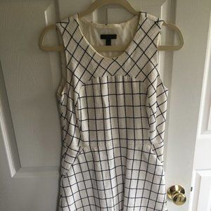 Size 6 | J Crew | Black & White Dress